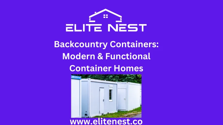 Backcountry Containers: Modern & Functional Container Homes