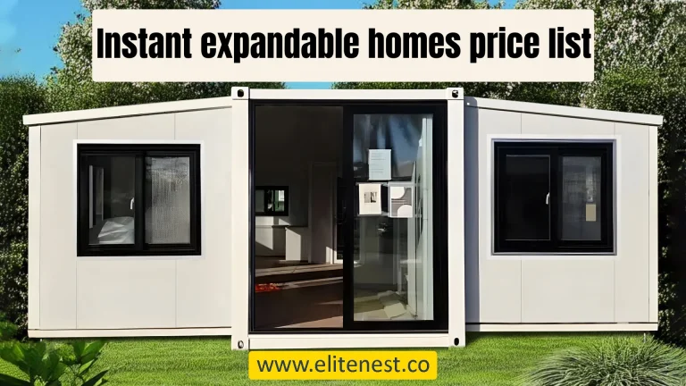 Instant expandable homes price list